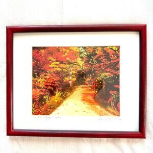 Laurie Martinson "Autumn Magic" Framed Signed Print 21/100 Fall Leaves